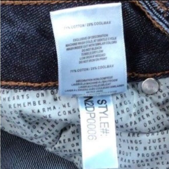 NUMERO jeans low rise skinny blue denim size 25 medium rise waist - Picture 7 of 11